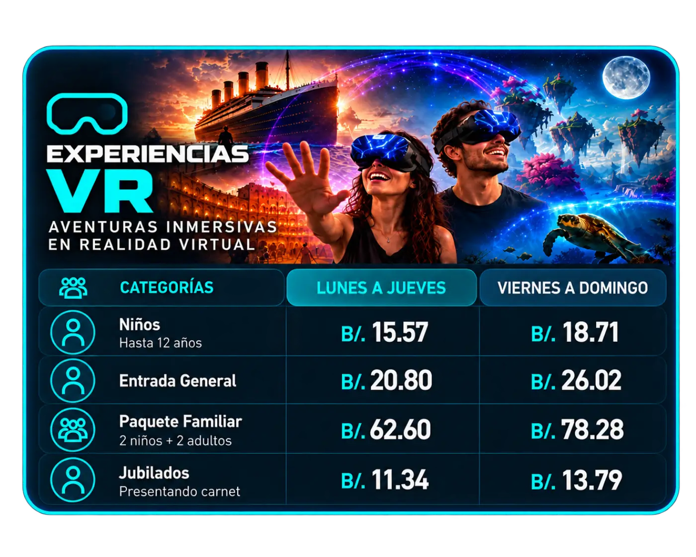 WEBP WEB PRECIOS EXPERIENCIAS universrum